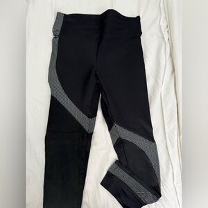 Koral Black and White Mesh Leggings